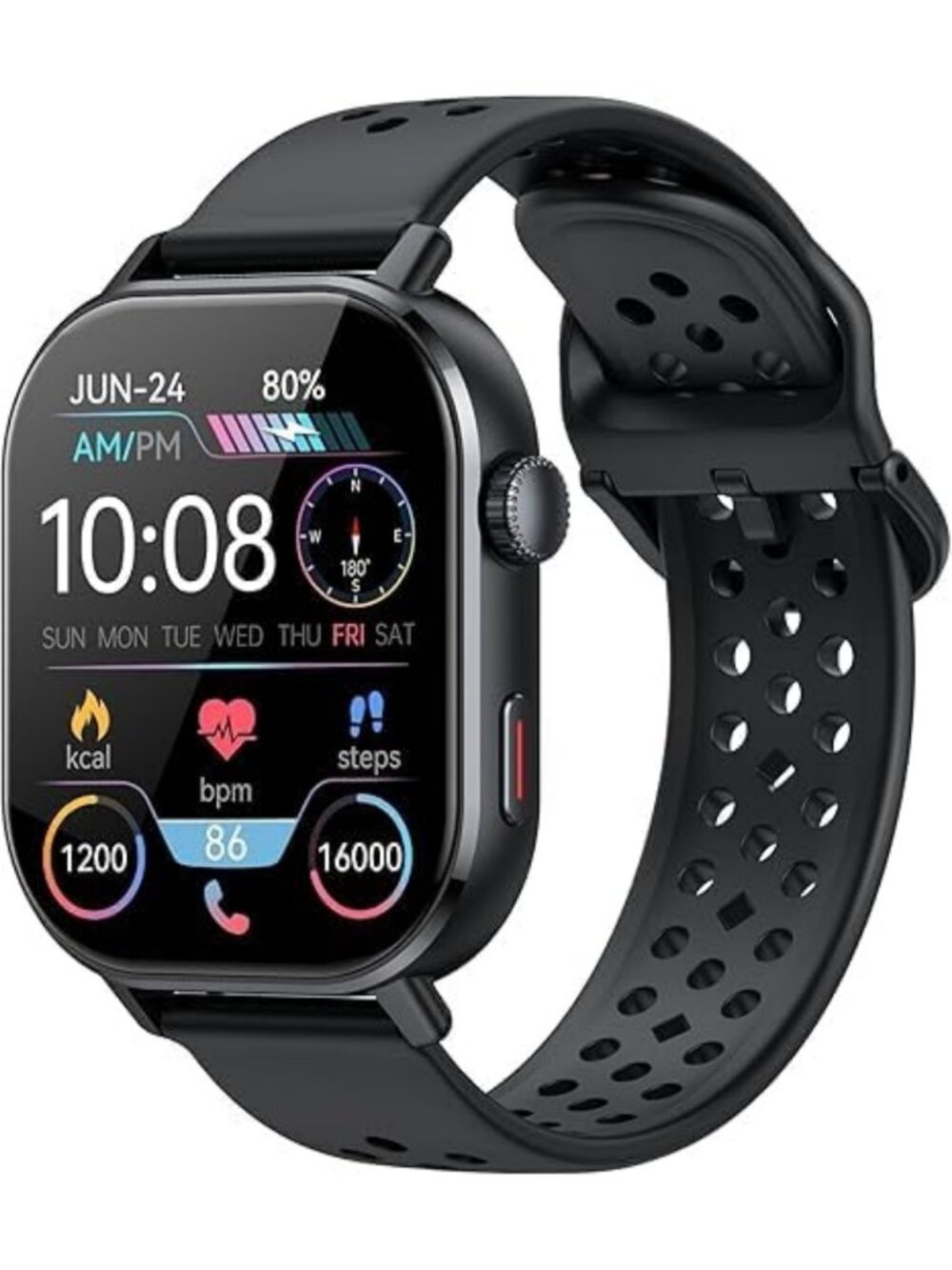 2026 Smart Fitness Watch with GPS, HD Display, 110+ Sports Modes, Waterproof